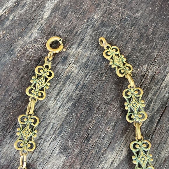 Poured glass 1940’s French necklace - Picture 4 of 5